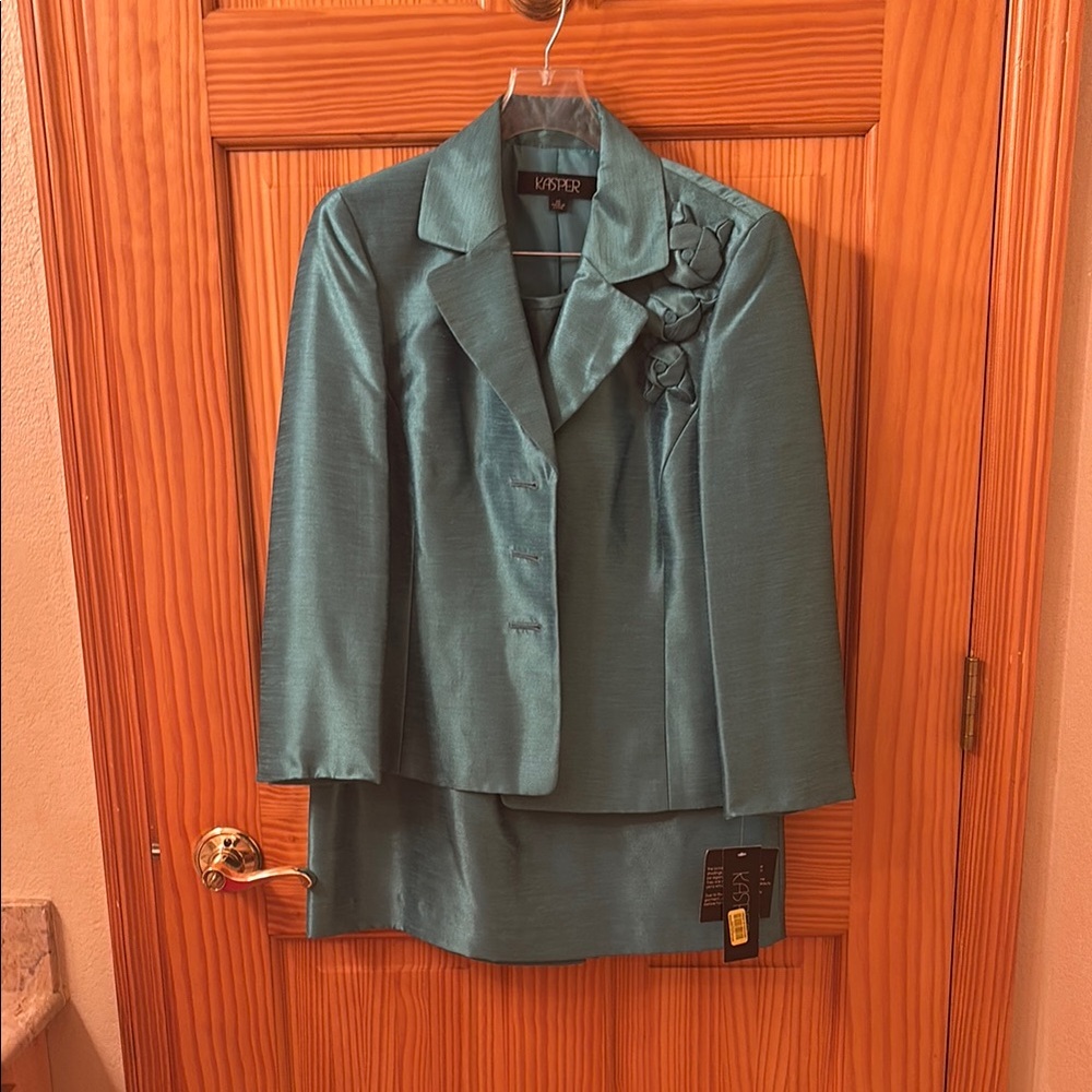 Kasper Blue Blazer Classic Suit Jacket